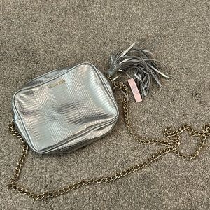 Victoria’s Secret silver purse with chain